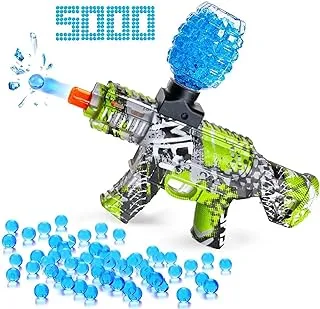 Joyzzz Blaster Toy Guns, Electric Ball Blaster with 5000 Water Beads, Splatter Ball Gun M416 Toy Automatic for Outdoor Activities Team Game, Eco-Friendly Splat Gun for Adult and Kids Ages 12+ (Green)