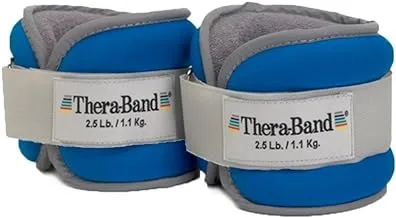 TheraBand Ankle Weights, Comfort Fit Wrist & Ankle Cuff Weight Set