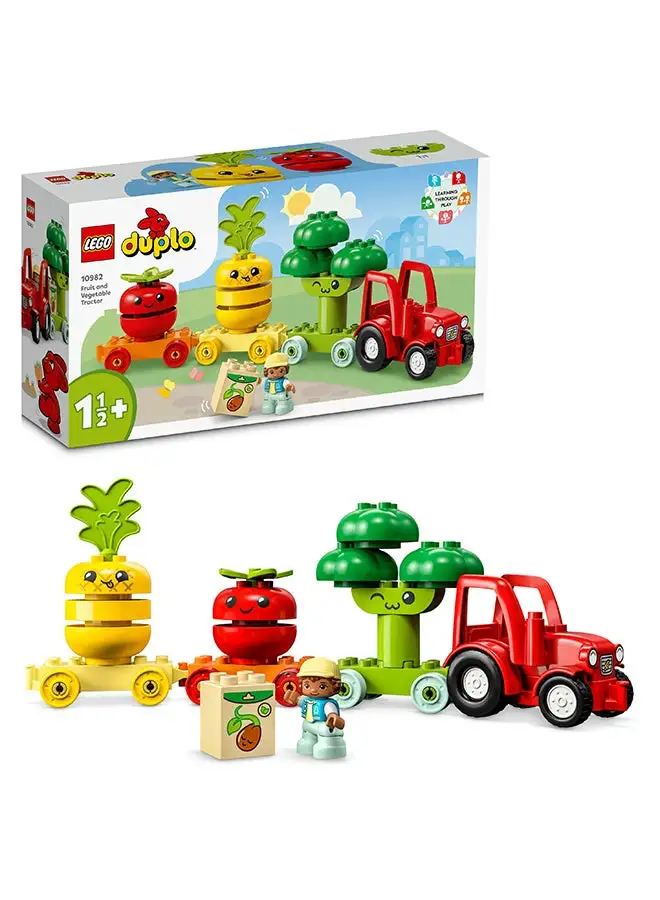 LEGO LEGO 10982 DUPLO My First Fruit and Vegetable Tractor Building Toy Set (19 Pieces)