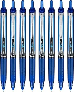 PILOT Precise V7 RT Refillable & Retractable Liquid Ink Rolling Ball Pens, Fine Point (0.7mm) Blue, 8-Pack (15343)