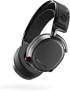 SteelSeries Arctis Pro Wireless - Gaming Headset - Hi-Res Speaker Drivers - Dual Wireless (2.4G & Bluetooth) - Dual Battery System - For PC, PS5 and PS4 - Black