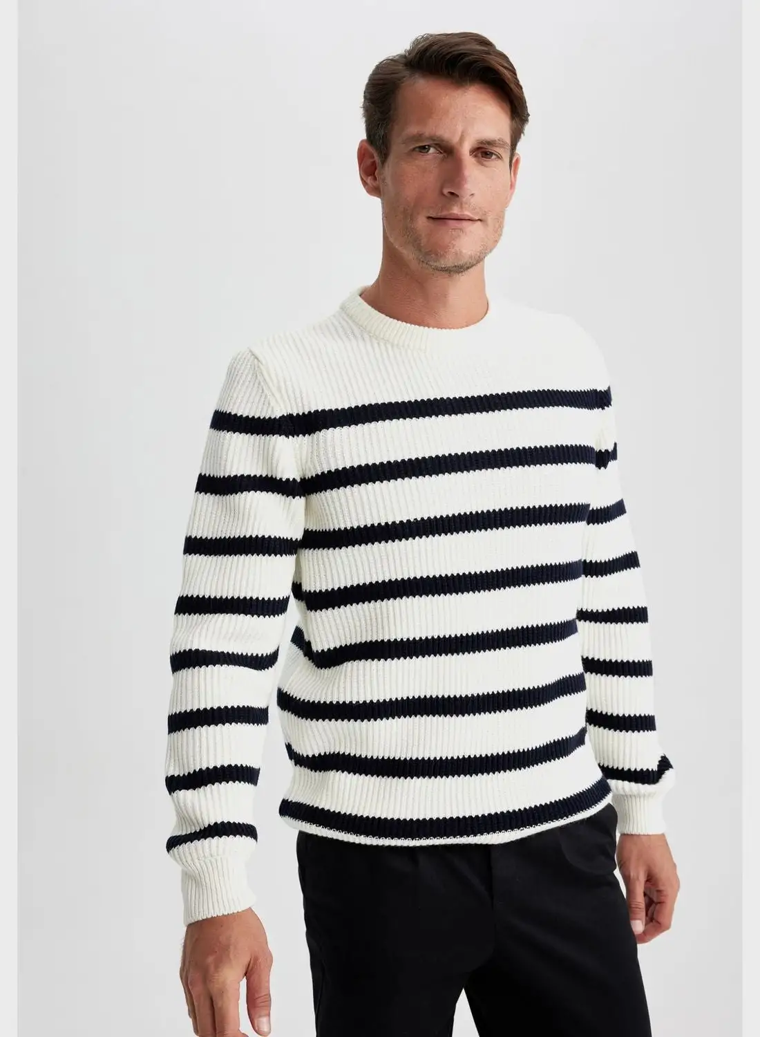 DeFacto Striped Knitted Sweater