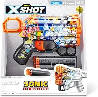 X-Shot Skins Menace Sonic Blue (8 Darts) Bulk_SUPER SPEED