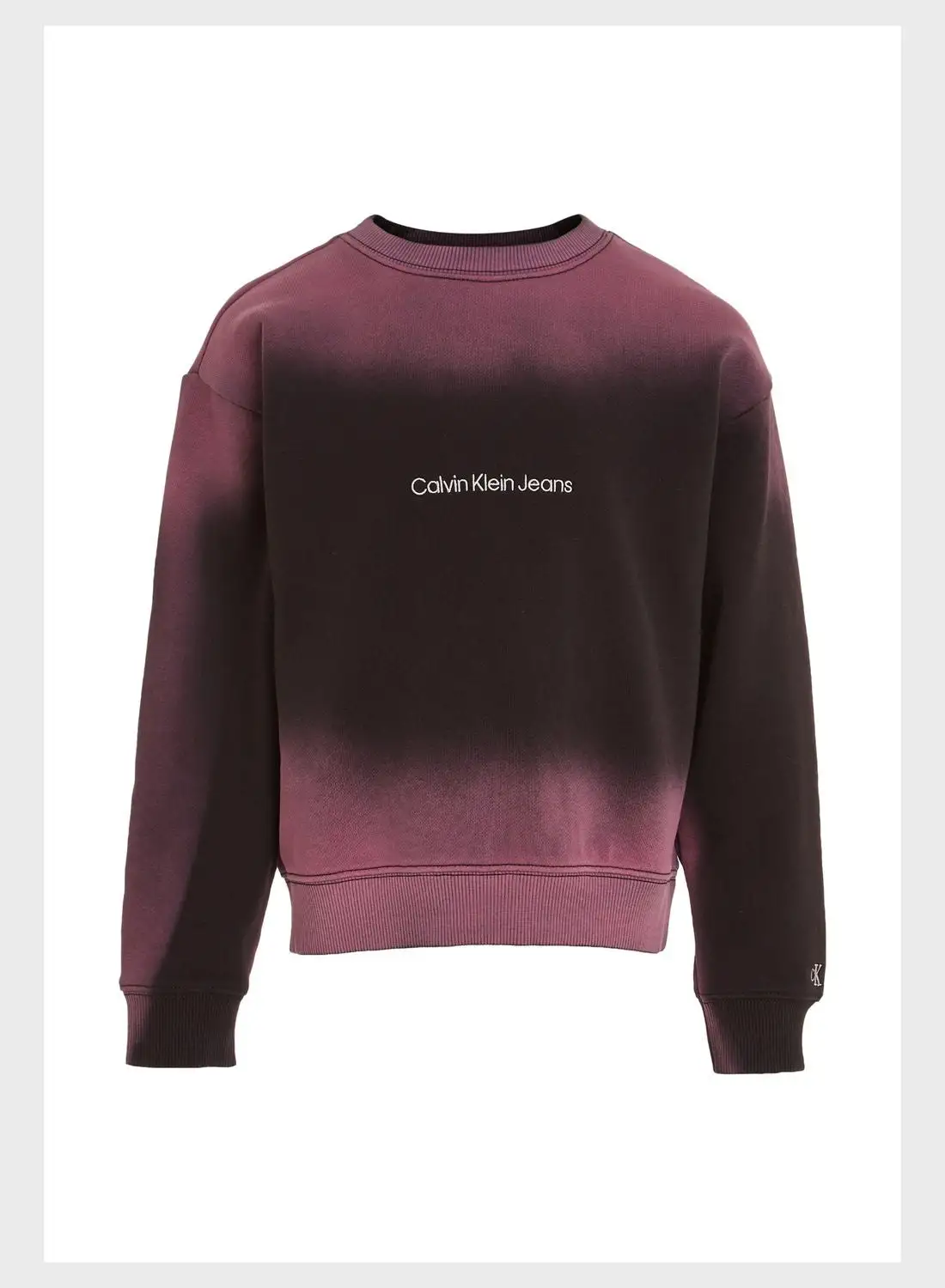 Calvin Klein Jeans Kids Dual Toned Logo Sweater