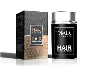HAIR SYSTEM Hair Building Fibers BLACK - مسحوق بناء الشعر لنظام الشعر باللون الأسود