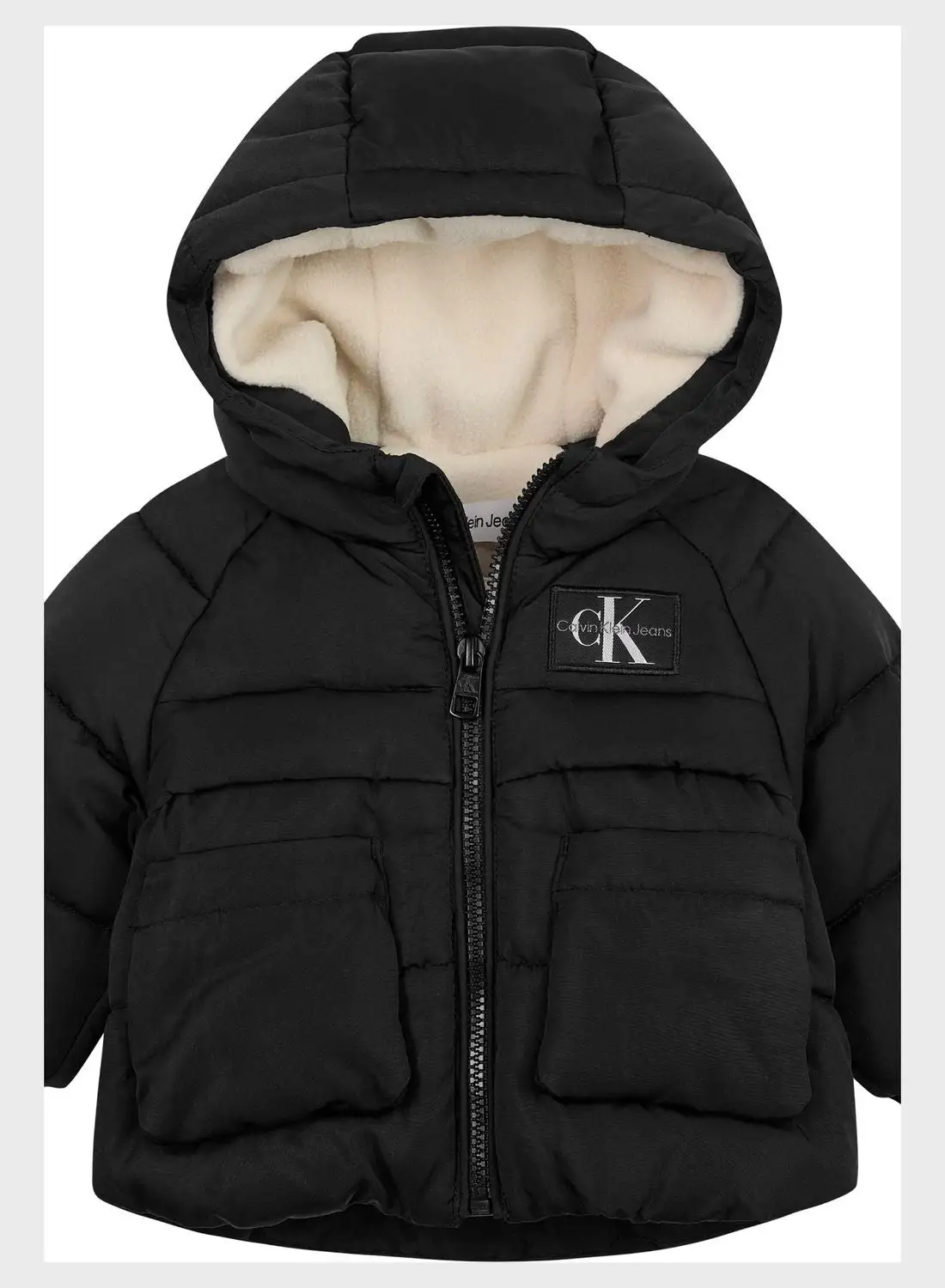 Calvin Klein Jeans Infant Essential Hooded Neck Puffer Jacket