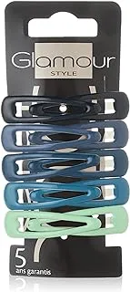 Blue Assorted Snap Hair Clip 10 Pieces