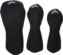 Stealth Set of 3 Golf Club Headcovers for Drivers - Black