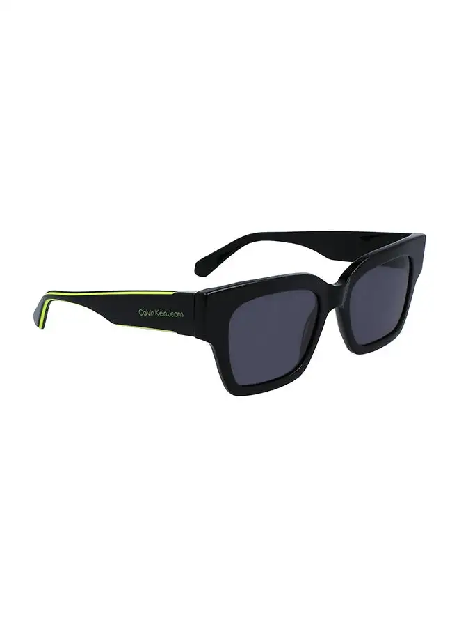 Calvin Klein Jeans Unisex Rectangular Sunglasses - CKJ23601S-001-5219 - Lens Size: 52 Mm