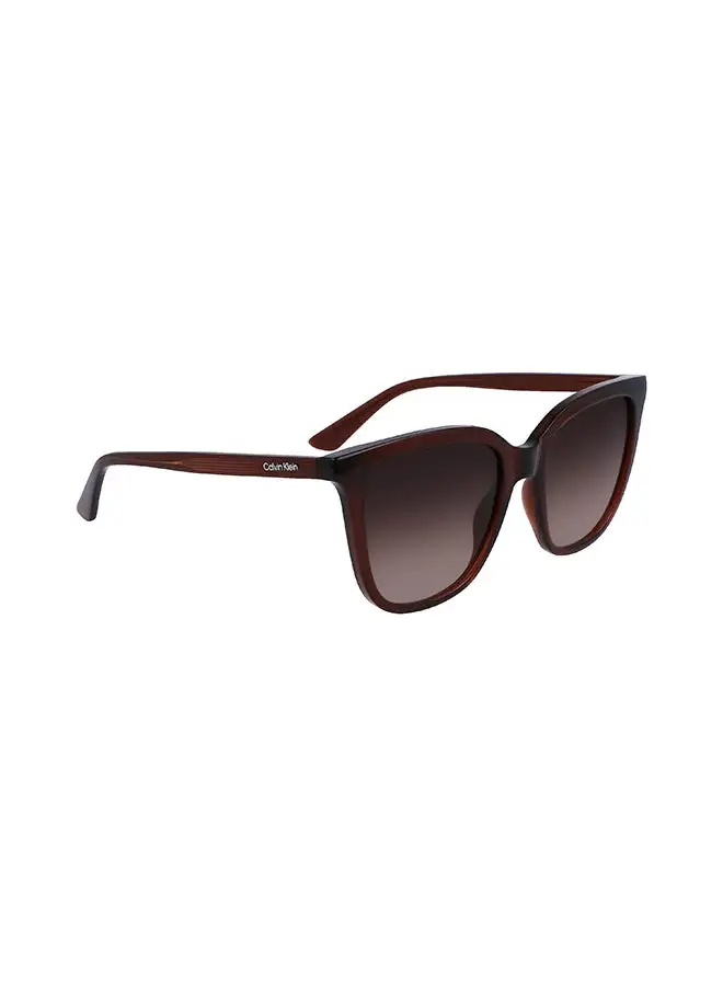 CALVIN KLEIN Women's Rectangular Sunglasses - CK23506S-200-5318 - Lens Size: 53 Mm