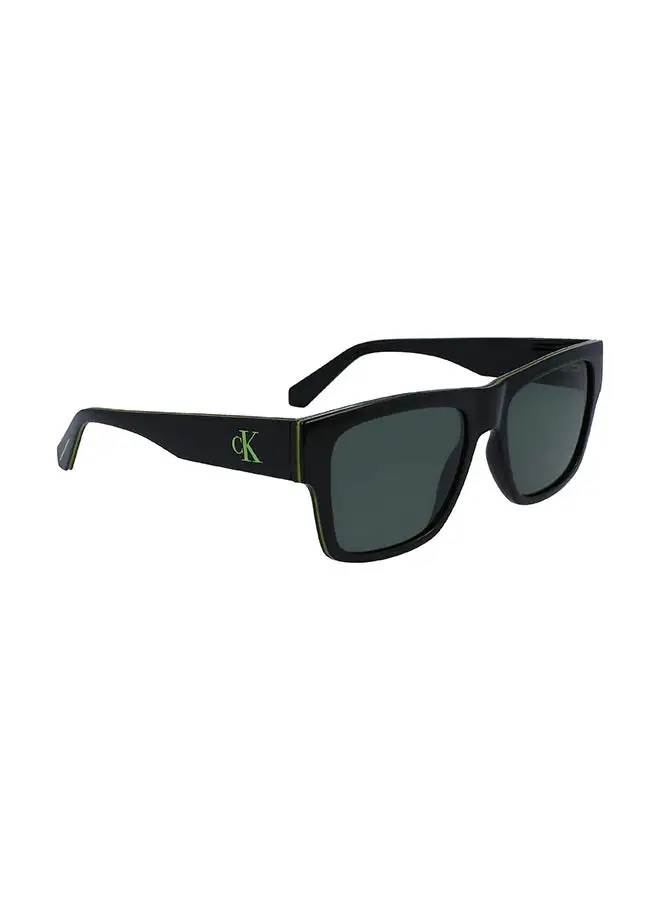 Calvin Klein Jeans Men's Rectangular Sunglasses - CKJ23605S-001-5618 - Lens Size: 56 Mm