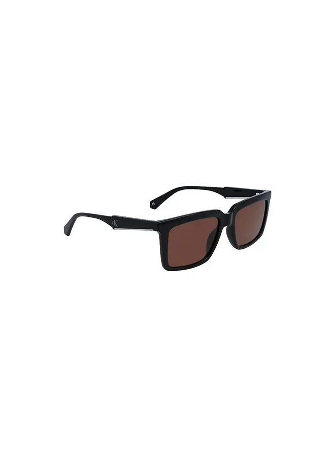Calvin Klein Jeans Men's Rectangular Sunglasses - CKJ23607S-001-5518 - Lens Size: 55 Mm