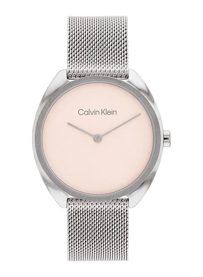 CALVIN KLEIN Women's Analog Round Shape Stainless Steel Wrist Watch 25200269 - 34 Mm