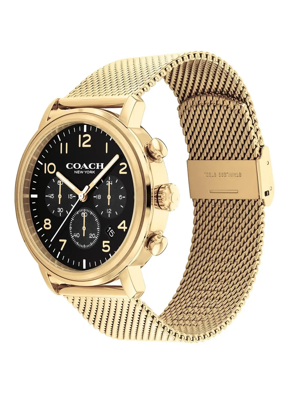 COACH Men's Chronograph Round Shape Stainless Steel Wrist Watch 14602604 - 42 Mm