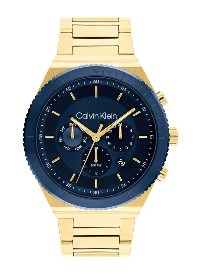 CALVIN KLEIN Men's Analog Tonneau Shape Stainless Steel Wrist Watch 25200302 - 44.3 Mm