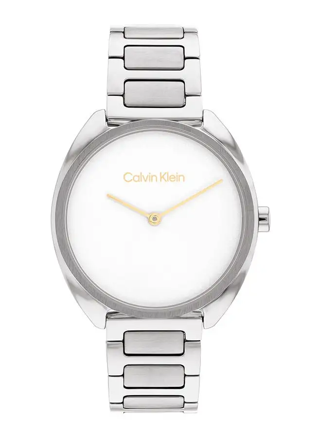 CALVIN KLEIN Women's Analog Round Shape Stainless Steel Wrist Watch 25200275 - 34 Mm