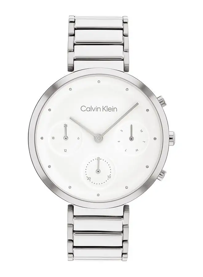 CALVIN KLEIN Women's Analog Round Shape Stainless Steel Wrist Watch 25200282 - 36.5 Mm