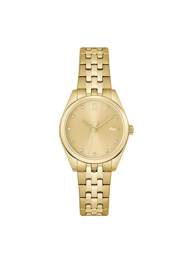 LACOSTE Women's Analog Round Shape Stainless Steel Wrist Watch 2001303 - 30 Mm