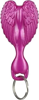 Tangle Angel Mini Hair Brush with Key Ring - Fuschia|Mini Keychain Hair Brush|Detangling Hair Brush