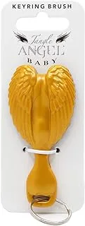 Tangle Angel Mini Hair Brush with Key Ring - Gold|Mini Keychain Hair Brush|Detangling Hair Brush