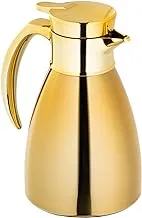 ALSAIF Wjnh Vacuum Insulated Stainless Steel Carafe,Keeps beverages hot for a long time,1Liter,Gold