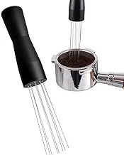 ECVV Espresso Coffee Stirrer Professional Barista Hand Distribution Tool Stainless Steel Needle Type Coffee Tamper Tool Stirring Tamper