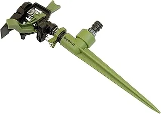 Beorol Garden Pulsating Sprinkler Tool with Adaptor for Good for watering lawns, flower or vegetable beds and front gardens, Green