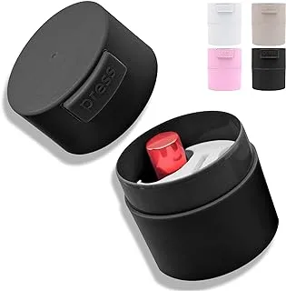 Kalevel Eyelash Extensions Adhesive Jar Lash Glue Holder Container Eyelash Glue Bottle Storage Case Cosmetic Lash Tool (Black)