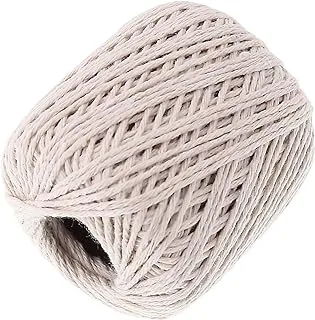 Lawazim Natural Color Cotton Twine 50g | Twine for Crafts Gardening Garden Plant Gift Wrapping Art Decoration Packing Material Christmas Twine Bulk Heavy-Duty