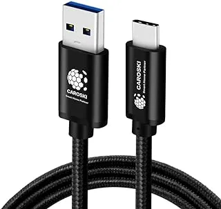 CAROSKI- USB A to USB C 3.0 Cable 5Gbps USB C Cable with 1.2M Length Type C Cable Fast Charge Compatible with Type-C Port Mobiles comes with 1 Year Warranty..