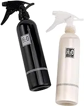 BMB Tools White And Black Spray Kit 500ml 2 Piece | Refillable Stream and Spray Colored Squirt Bottles |Refillable Water Plant Atomizer Container - for Cleaning Solutions, Gardening, Hair