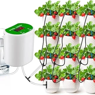 SYOSI Automatic Watering System for Potted Plants, Plant Watering System Houseplants Self Watering System Programmable Water Timer with Drip Irrigation Kit for 12 Plants