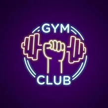 BPA Gym Club ضوء نيون، تمرين، رياضة، متعدد الألوان، LED، 60x50 سم