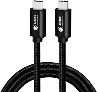 CAROSKI- USB C Cable 1.5M, Braided 60W Power Delivery PD Fast charge Cable USB C to USB C or Type C Cable Compatible with iPad Pro 12.9