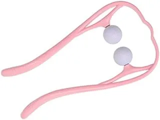 Neck Massager with Spiked Golf Balls Pink - Neck Massager with golf balls with bumps Pink