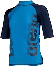 Arena Boy's Unisex Jr Arena Rash Vest S/S Graphic Rash Guard Shirt