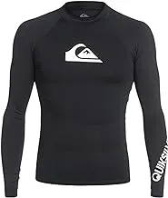 قميص سباحة طويل الأكمام من Quiksilver All Time Rashguard بعامل حماية من الأشعة فوق البنفسجية 50+