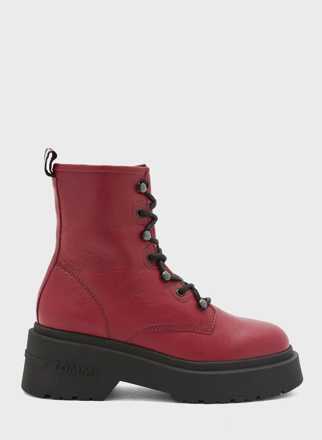 TOMMY HILFIGER Lace Up Chunky Boots