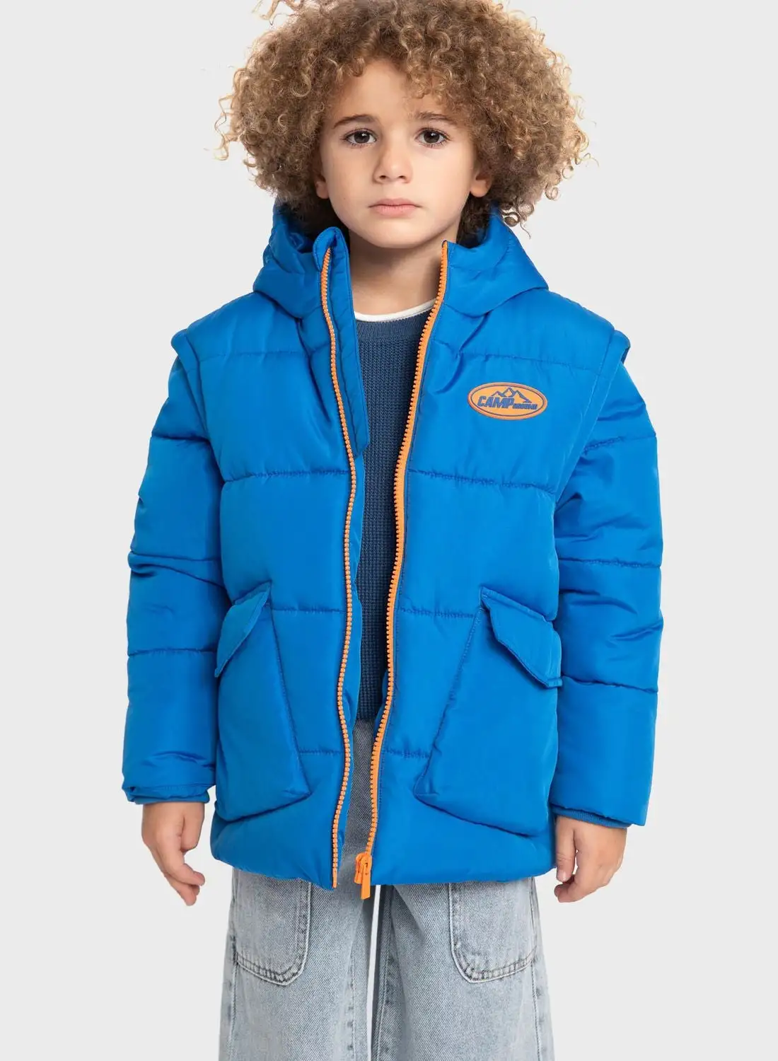DeFacto Kids Essential Hooded Puffer Jacket
