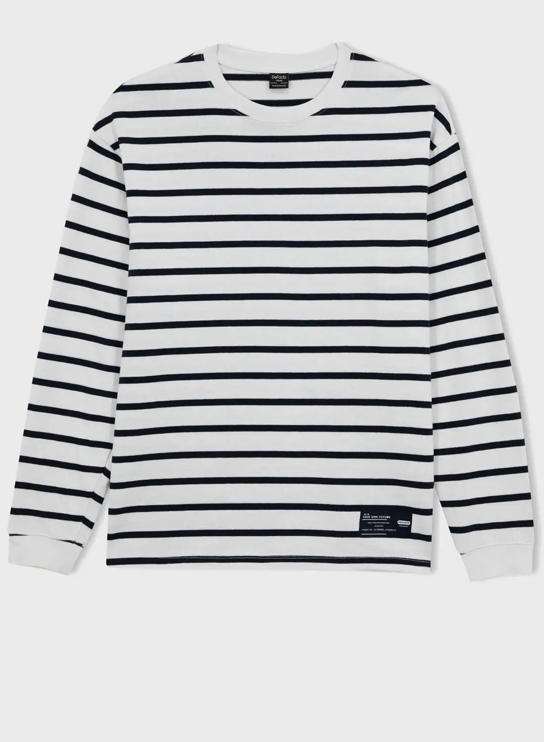 DeFacto Striped Knitted Sweatshirt