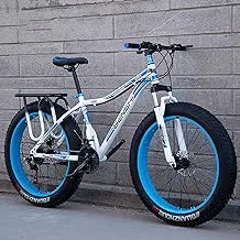 دراجة جبلية MEGAWHEELZ بإطار سميك 26 بوصة، تعليق كامل 7 سرعات، فرامل قرصية مزدوجة، دراجة كهربائية، كروزر جبلي رملي
