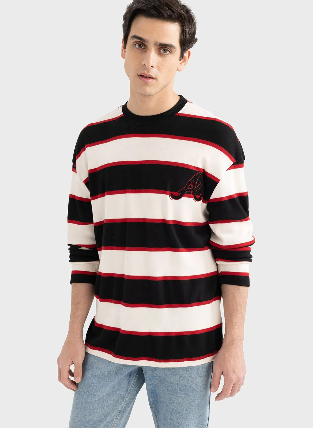 DeFacto Color Block Sweatshirt