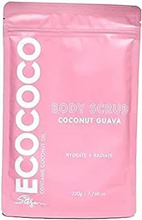 Ecococo Guava Body Scrub 220g - Eco Coco Guava Body Scrub 220g