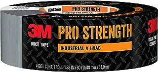Scotch Painter's Tape 3M Pro Strength Duct Tape Industrial & HVAC, 1.88 inches by 60 Yards, 1260-A, 1 roll, Gray