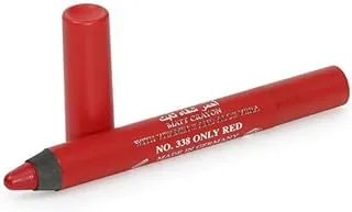 قلم أحمر الشفاه من جيسيكا مات كرايون رقم 338 - قلم جاسيكا احمر شفاه ثابت مات كراون