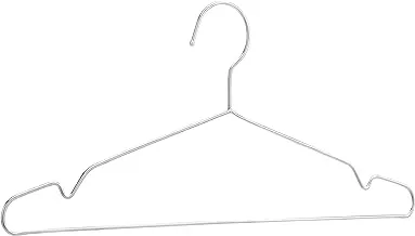 Amazon Basics Stainless Steel Clothes Hangers, 50-Pack, Silver