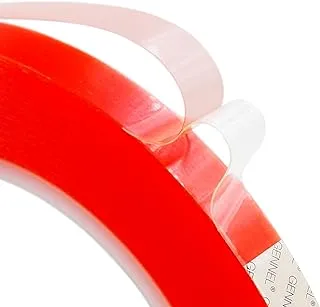 GENNEL 10mm x25M Clear Double Sided Strong Adhesive Tape Transparent Acrylic Tape for Cellphone iPhone Tablet LCD Screen Repair