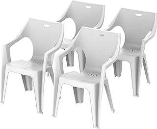 Cosmoplast Duke Outdoor Garden Chair Set of 4