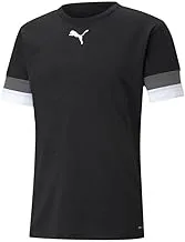 PUMA Male - Unisex teamRISE Black-Smoked Pearl- White Football Shirt Size XXL