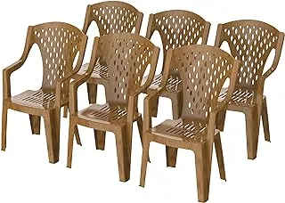 Cosmoplast Queen Outdoor Garden Chair Set of 6